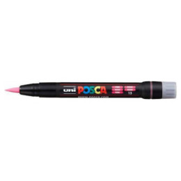 Μαρκαδόρος Uni Posca BRUSH-ΠΙΝΕΛΟ PCF-350 ΡΟΖ