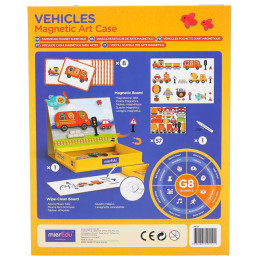 Μαγνητικό Εκπαιδευτικό Παιχνίδι Παζλ mierEdu Vehicles 57τμχ ME151