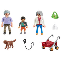 Playmobil Παππούς και γιαγιά με εγγονάκι 70990
