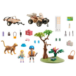 Playmobil Wiltopia - Φροντιστές ζώων με εξερευνητικό όχημα 71011