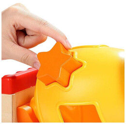 Ξύλινη Συρόμενη Μπετονιέρα με Σχήματα Top Bright Mixer Truck with Shape Sorter 120308