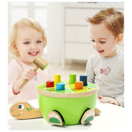 Ξύλινος Πάγκος Χελώνα Με Σφυρί Top Bright Turtle Pounding Bench 120332