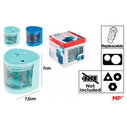 Ξύστρα Μπαταρίας ηλεκτρική διπλή βεραμάν MP PA858GR