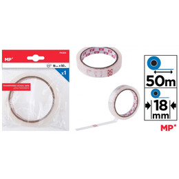 Σελοτέιπ - Κολλητική Ταινία Διαφανής  18mm x 50m MP PA504
