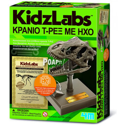 4M Toys - Κατασκευή Κρανίο Τ-Ρεξ Με Ήχο 3399 4M0594