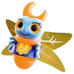 50/50 Games - Glowies Πυγολαμπίδα Μπλε GW002