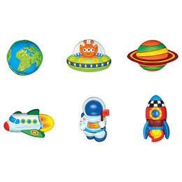 4M Toys - Μαγνητάκια/Καρφίτσες - Κατασκευή Φωσφορούχο Διάστημα 3546 4M0390