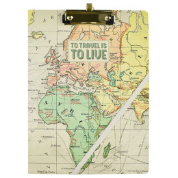 Ντοσιέ Σεμιναρίου A4 Legami - Clipboard Folder Travel CPF0001