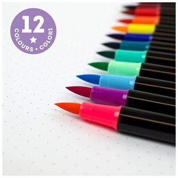 Μαρκαδόροι Legami Brush Markers 12τμχ BUMA0001