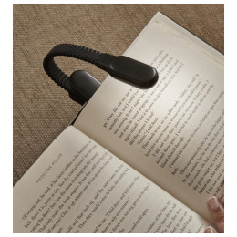 Φωτάκι Βιβλίου Kikkerland - Rechargeable Clip Book Light Black BL13-BK-EU