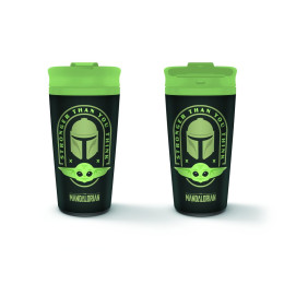Pyramid Star Wars: the Mandalorian (Stronger Than you Think) Metal Travel mug (Mtm25892)