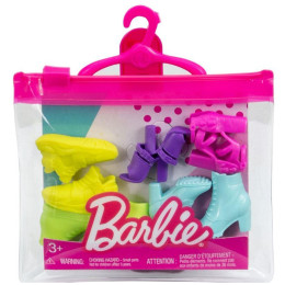 Mattel Barbie Fashion - 5 Pairs of Shoes in Different Colors Style (Hbv30)