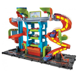Mattel hot Wheels City: Mega Tower car Wash Color Shifters Playset (Hdp05)
