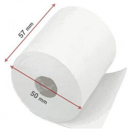 Θερμική Χαρτοταινία Ταμειακής Π57xΔ50mm με Μήκος 25m 48gr/m² 60τμχ
