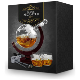 Σετ Καράφα Υδρόγειος Σφαίρα Mikamax Globe Decanter Set 04520