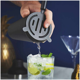 Cocktail Shaker Set Mikamax Matt Black 05026