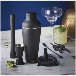 Cocktail Shaker Set Mikamax Matt Black 05026