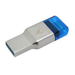 Kingston Technology Mobilelite duo 3c Card Reader Blue,silver usb 3.2 gen 1 (3.1 gen 1) Type-A/type-c