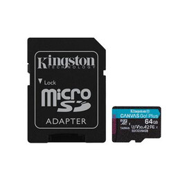 Kingston Technology Canvas go! Plus Memory Card 64 gb Microsd Class 10 uhs-i