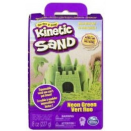 Spin Master Kinetic Sand - Neon Green Basic Sand 8oz box (20138720)