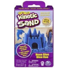 Spin Master Kinetic Sand - Neon Blue Basic Sand 8oz box (20138719)
