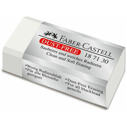 Faber-Castell Γόμα για Μολύβι Dust Free 187130 Μικρή Λευκή