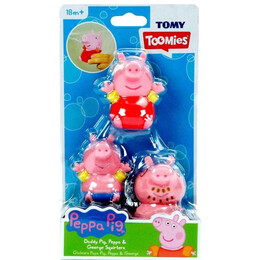 Tomy Toomies Peppa pig - Daddy Pig, Peppa  George Squirters (Daddy)