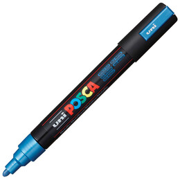 Μαρκαδόρος Uni Posca PC-5M Metallic Blue