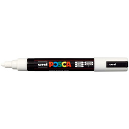 Μαρκαδόρος Uni Posca PC-5M White