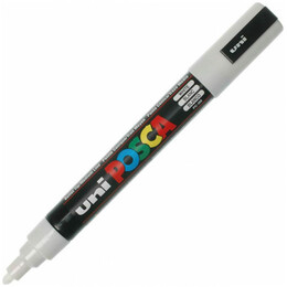 Μαρκαδόρος Uni Posca PC-5M White