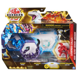 Spin Master Bakugan: Legends Collection Pack - Nova + Ultra + Geogan + Bakugan - Maxodon/montrapod/trox/dragonoid x Auxillataur Ultra (20140074)