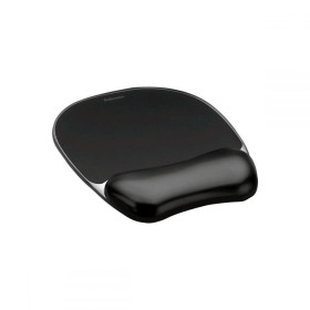Fellowes Mousepad με Υποστήριγμα Καρπού Crystal Black