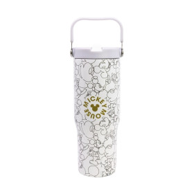 Stor: Mickey Mouse - Signature Insulated Stainless Steel Tubler With Handle (860ml) (31210)
