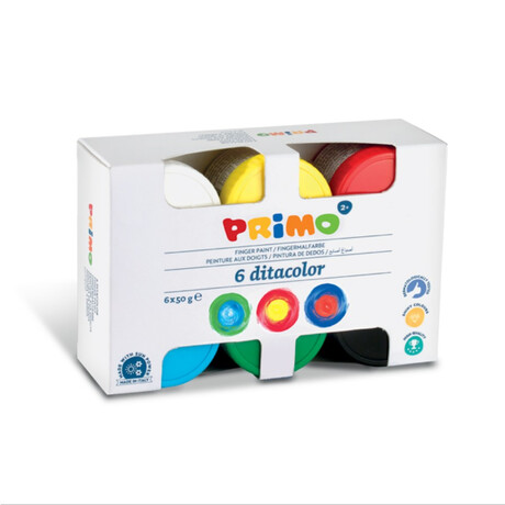 Δακτυλομπογιές Primo 6 x 50g
