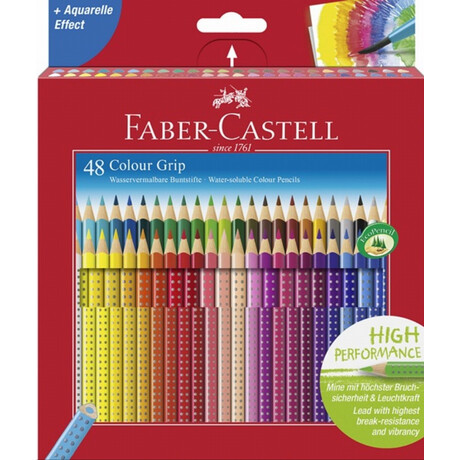 Ξυλομπογιές Faber Castell "Aquarel Grip" 48 τμχ