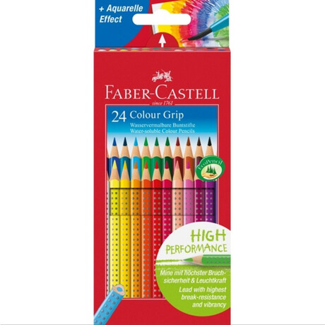 Ξυλομπογιές Faber Castell "Aquarel Grip" 24 τμχ
