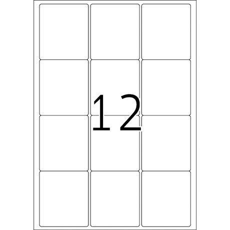 Herma Ετικέτες λευκές 63,5x72