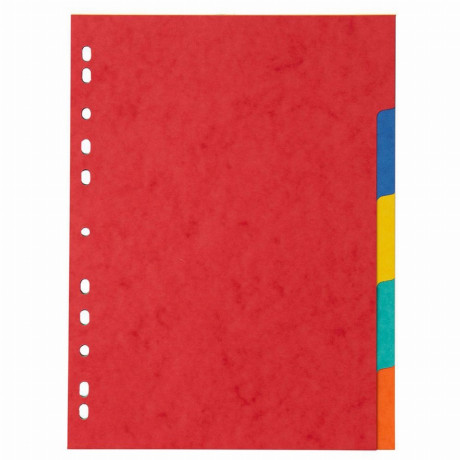 Διαχωριστικά χάρτινα - 5 θέσεων Α4 χρωματιστά