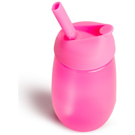 Κύπελλο με καλαμάκι Simple Clean Straw Cup Munchkin 296ml Ροζ 12m+ 90019