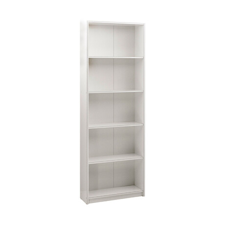 Βιβλιοθήκη max Megapap σε Χρώμα Λευκό 58x23x170εκ.