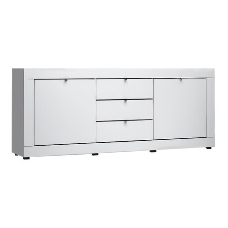 Μπουφές Μελαμίνης Ocean Megapap Χρώμα Λευκό 210x45x86εκ.