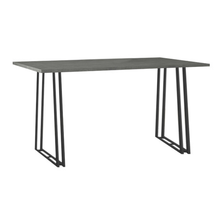 Τραπέζι Gable Megapap Μεταλλικό - Μελαμίνης Χρώμα Ανθρακί 140x80x76εκ.