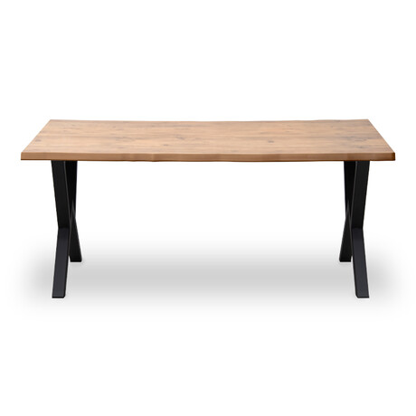 Τραπέζι Walter Megapap mdf - Μεταλλικό Χρώμα Ακακίας 140x80x75εκ.