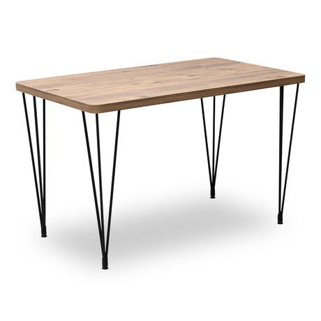 Τραπέζι Roger Megapap mdf - Μεταλλικό Χρώμα Ακακίας 120x70x75εκ.