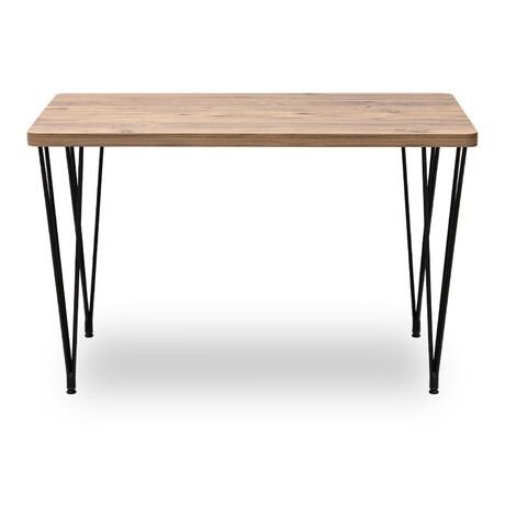 Τραπέζι Roger Megapap mdf - Μεταλλικό Χρώμα Ακακίας 120x70x75εκ.