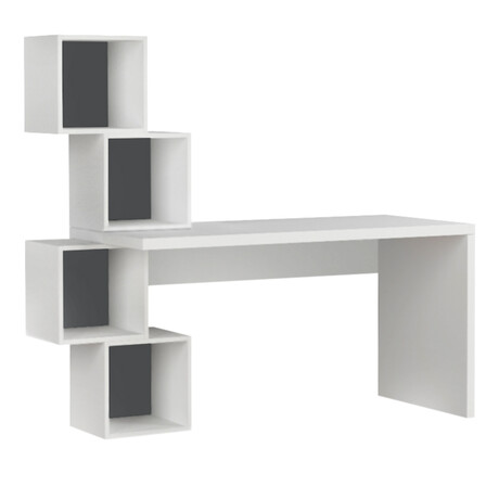 Γραφείο Εργασίας Balance Megapap από Μελαμίνη Χρώμα Λευκό 153,5x60x143εκ Γραφείο Εργασίας Balance Megapap από Μελαμίνη Χρώμα Λευκό 153,5x60x143εκ