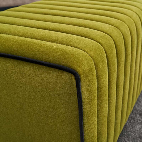 Σκαμπώ Mabel Megapap Βελούδινο Χρώμα Πράσινο 80x40x40εκ.