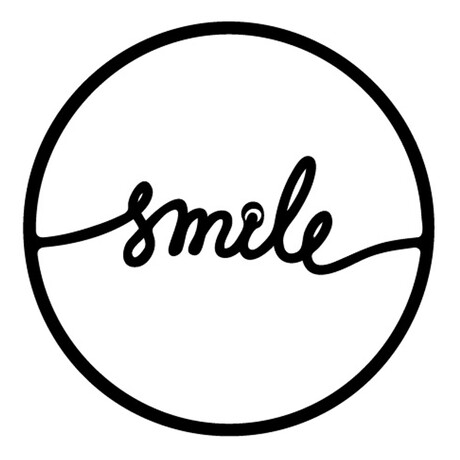 Διακοσμητικό Τοίχου Smile Megapap Μεταλλικό Χρώμα Μαύρο 45x2x45εκ.