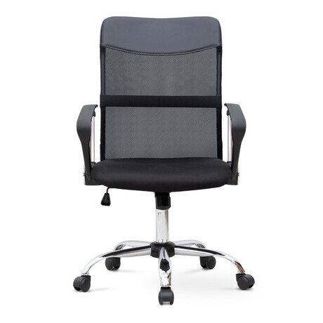 Καρέκλα Γραφείου Franco Megapap με Ύφασμα Mesh Χρώμα Μαύρο 59x57x95/105εκ.