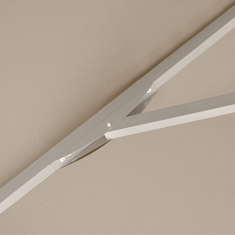 Ομπρέλα Επαγγελματική Juno Megapap Τηλεσκοπική Αλουμινίου Χρώμα Εκρού 4x4m.